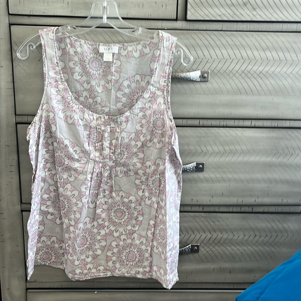 Loft linen summer tank